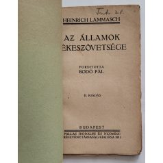 Lammasch, Heinrich: Az államok békeszövetsége.