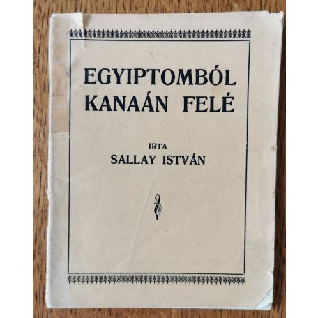 Sallay István: Egyiptomból Kanaán felé (Dedikált)