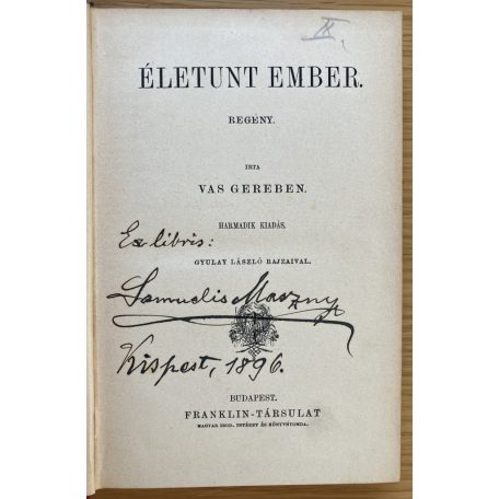 Vas Gereben: Életunt ember