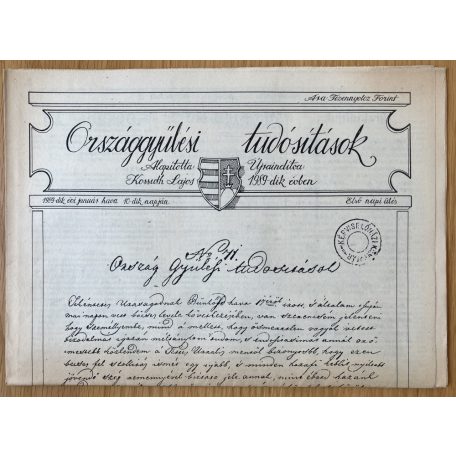 Országgyűlési Tudósítások 1989. 1-8, 10, 16-19. szám (13)