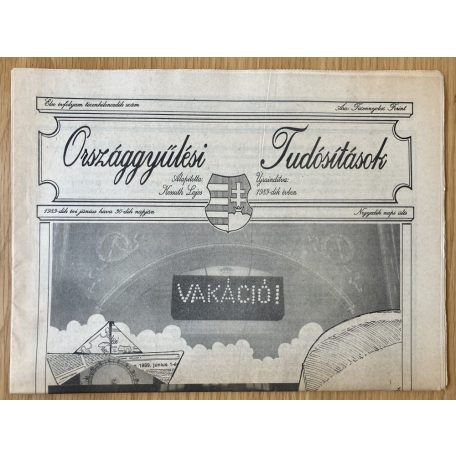 Országgyűlési Tudósítások 1989. 1-8, 10, 16-19. szám (13)