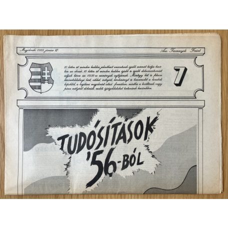 Tudósítások  '56-ból 1, 3, 6-7. szám (4)