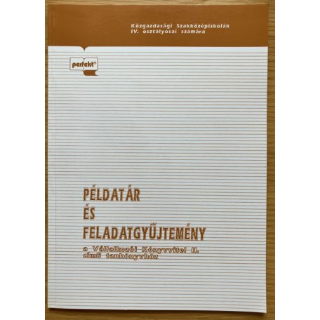 Sipos Mihály - Szegőné Tóth Erzsébet - Kozma Gábor - Fáy Józsefné: Vállalkozói könyvvitel II., Példatár és feladatgyűjtemény 