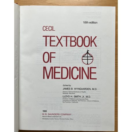 James B. Wyngaarden: Cecil textbook of Medicine 