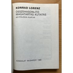 Konrad Lorenz: Összehasonlító magatartás-kutatás