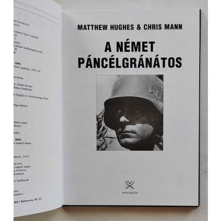 Matthew Hughes – Chris Mann: A német páncélgránátos 1941-1945