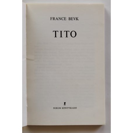France Bevk: Tito