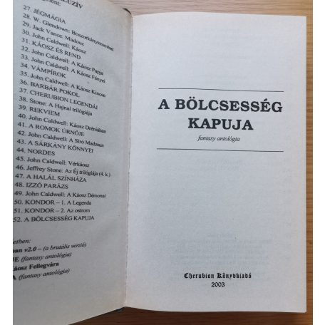 Nemes István (szerk.): A bölcsesség kapuja (fantasy antalógia)