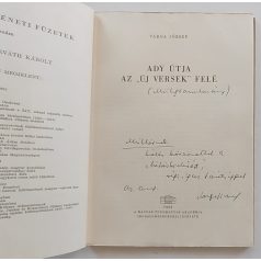   Varga József: Ady útja az "Új versek" felé (40. szám - Irodalomtörténeti füzetek - dedikált!) 