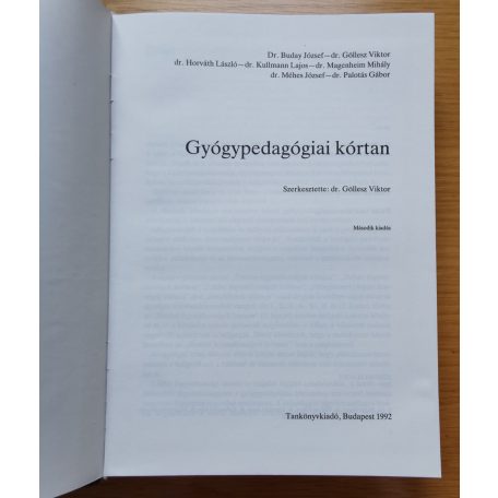 Göllesz Viktor (szerk.):  Gyógypedagógiai kórtan