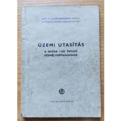 Üzemi utasítás a Skoda 1102 tipusú személygépkocsihoz