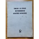 Simson S 50 típusú motorkerékpár alkatrész katalógus
