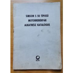 Simson S 50 típusú motorkerékpár alkatrész katalógus