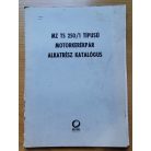 MZ TS 250/1 típusú motorkerékpár alkatrész katalógus