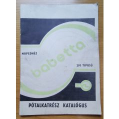 Babetta 210 típusú Mopedhez pótalkatrész katalógus