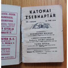  Szombathy Kálmán (szerk.): Katonai zsebnaptár XXIII. évfolyam az 1940. évre