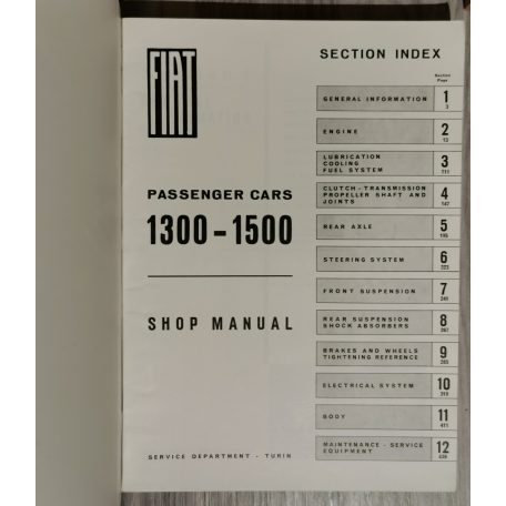 Fiat Modelle 600-600D - Innenlenker und Kombiwagen - Reparaturhandbuch