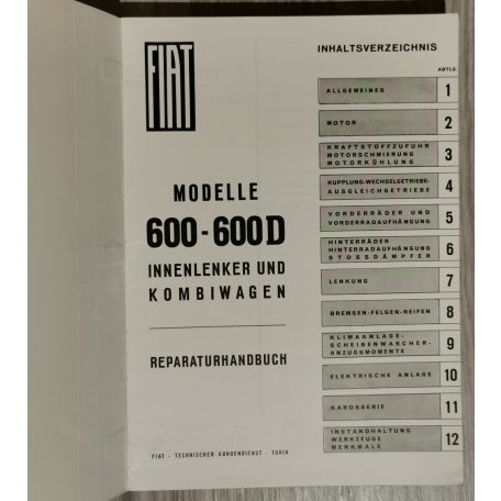 Fiat Passenger Cars 1300-1500 - Shop Manual