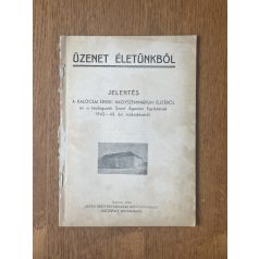   Jelentés a Kalocsai Érseki Nagyszeminárium életéről és a teológusok Szent Ágoston Egyletének 1942-43. évi működéséről
