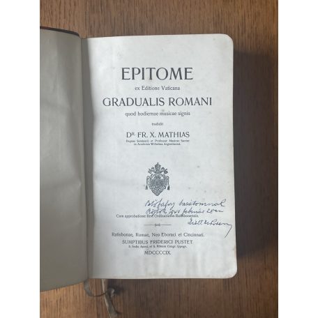 Epitome ex Editione Gradualis Romani quod hodiernae musicae signis 