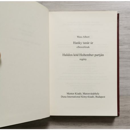 Wass Albert: Hanky tanár úr / Halálos köd Holtember partján