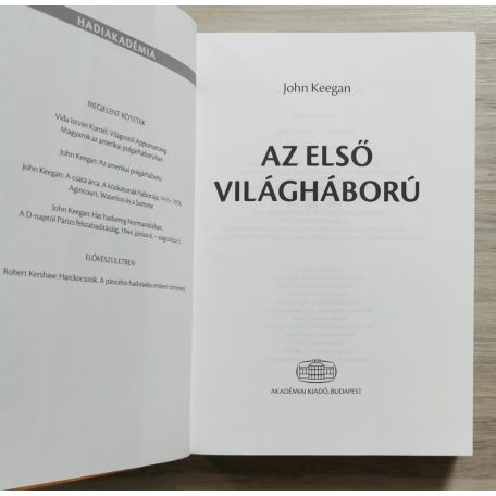 John Keegan: Az első világháború