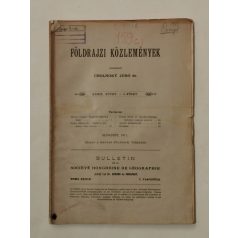   Cholnoky Jenő, Dr.: Földrajzi közlemények XXXIX. évf. I-X. füzet
