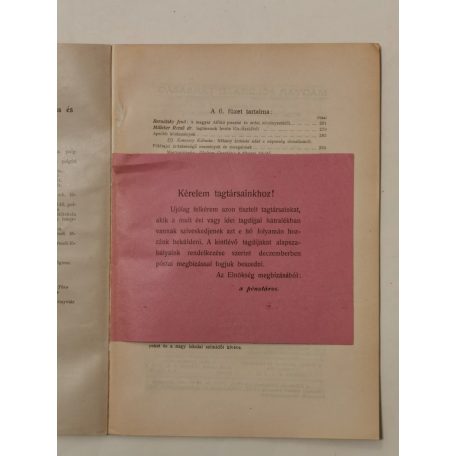 Cholnoky Jenő, Dr.: Földrajzi közlemények XXXIX. évf. I-X. füzet