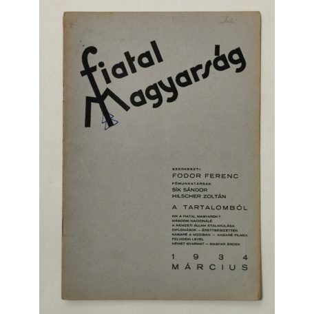 Fodor Ferenc (szerk.): Fiatal Magyarság IV. évf. 1934 (teljes, 10 lapszám)