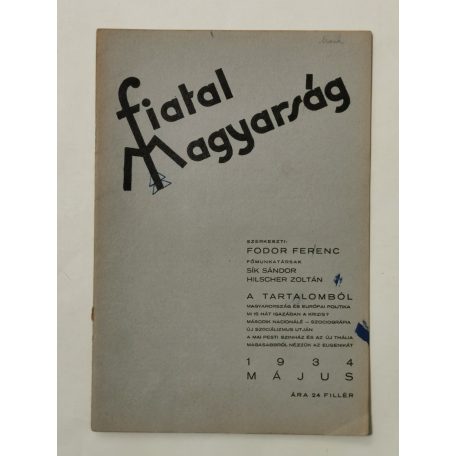 Fodor Ferenc (szerk.): Fiatal Magyarság IV. évf. 1934 (teljes, 10 lapszám)