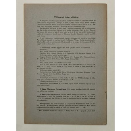 Fodor Ferenc (szerk.): Fiatal Magyarság IV. évf. 1934 (teljes, 10 lapszám)