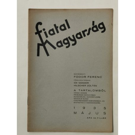 Fodor Ferenc (szerk.): Fiatal Magyarság V. évf. 1935 (teljes, 10 lapszám)