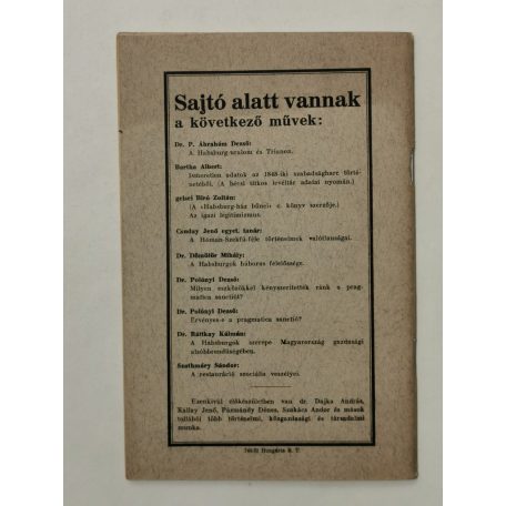 Kacziány Géza, Dr.: Széchenyi meggyilkoltatása 1860. április 8-án (Első kiadás!)