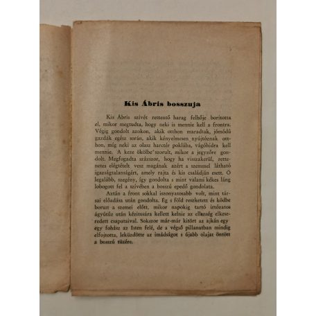 Czeglédy Sándor: Kis Ábris bosszuja