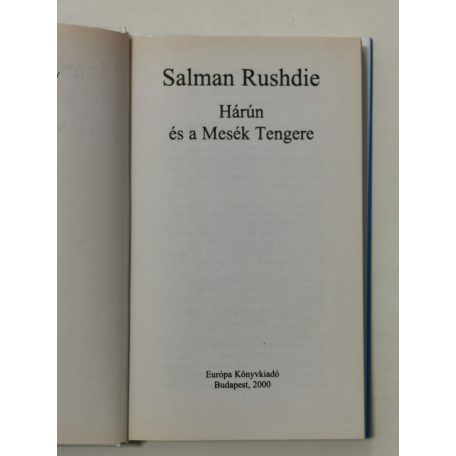 Salman Rushdie: Hárún és a mesék tengere