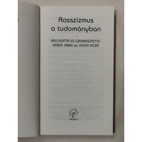 Kende Anna, Vajda Róza: Rasszizmus a tudományban