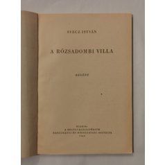 Svecz István: A rózsadombi villa 