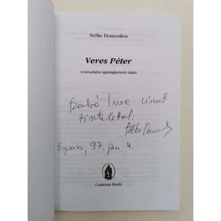 Szőke Domokos: Veres Péter (Dedikált)