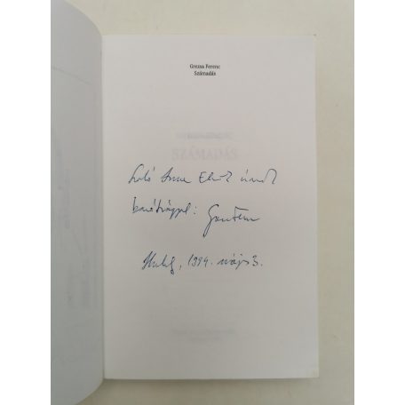 Grezsa Ferenc: Számadás (Dedikált)