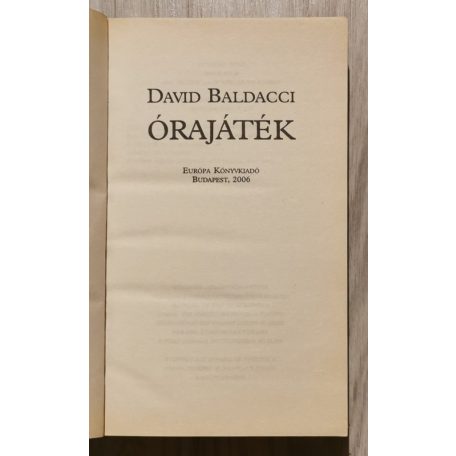 David Baldacci: Órajáték 