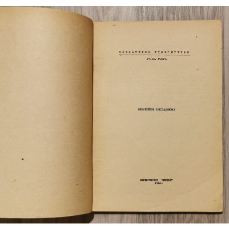 Bábjátékos Kiskönyvtár - Bábjátékok iskolásoknak 17.