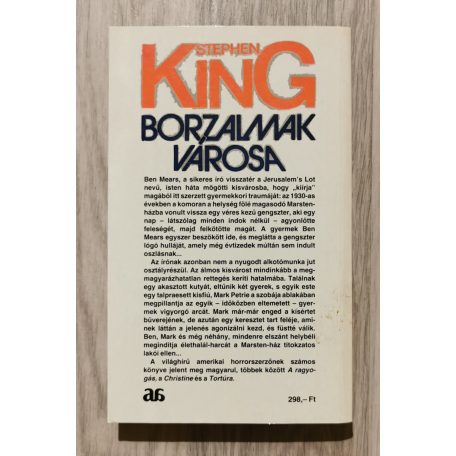 Stephen King: Borzalmak városa (Első kiadás!)