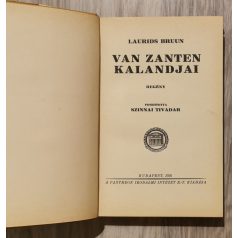   Laurids Bruun: Van Zanten kalandjai (eredeti illusztrált borítóval)