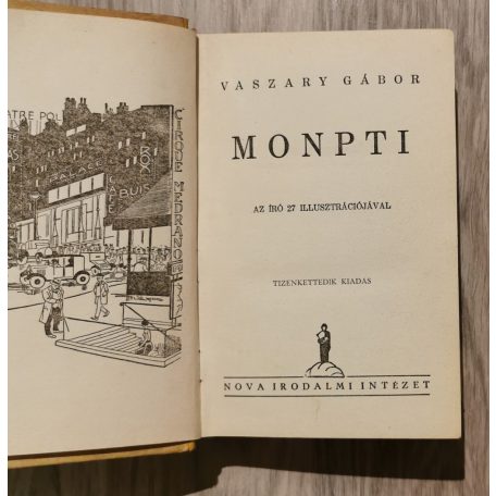 Vaszary Gábor: Monpti (eredeti illusztrált borítóval)