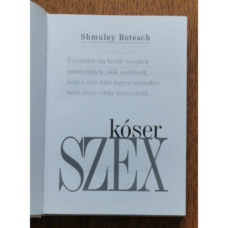 Shmuley Boteach: Kóser szex