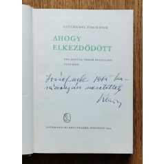 Széchenyi Zsigmond: Ahogy elkezdődött