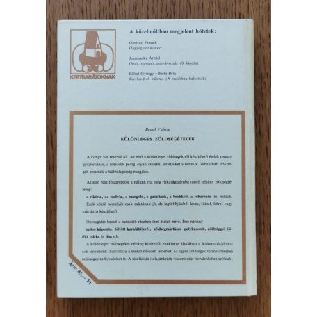  Bozsik Valéria: Különleges zöldségételek