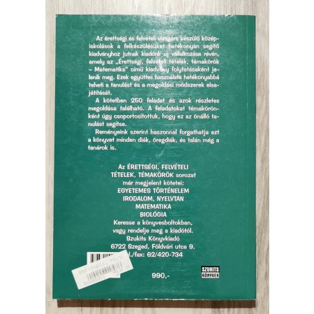 Börcsök László: Érettségi, felvételi feladatok - Matematika