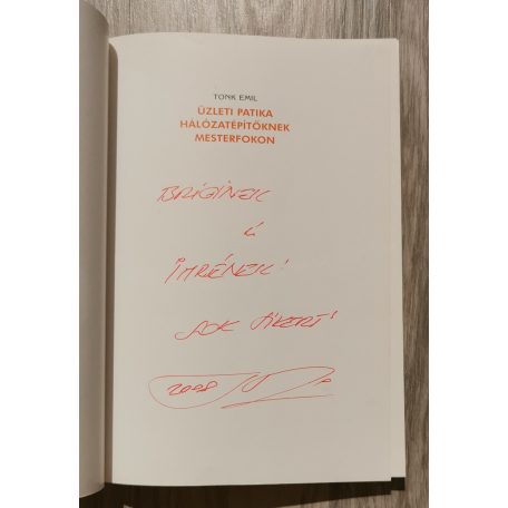 Tonk Emil: Üzleti patika 4. (Dedikált)