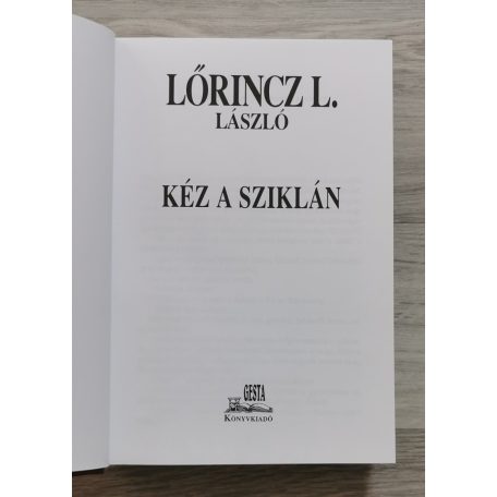 Lőrincz L. László: Kéz a sziklán (díszkiadás)